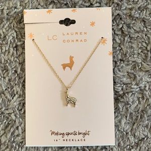16” llama necklace never worn